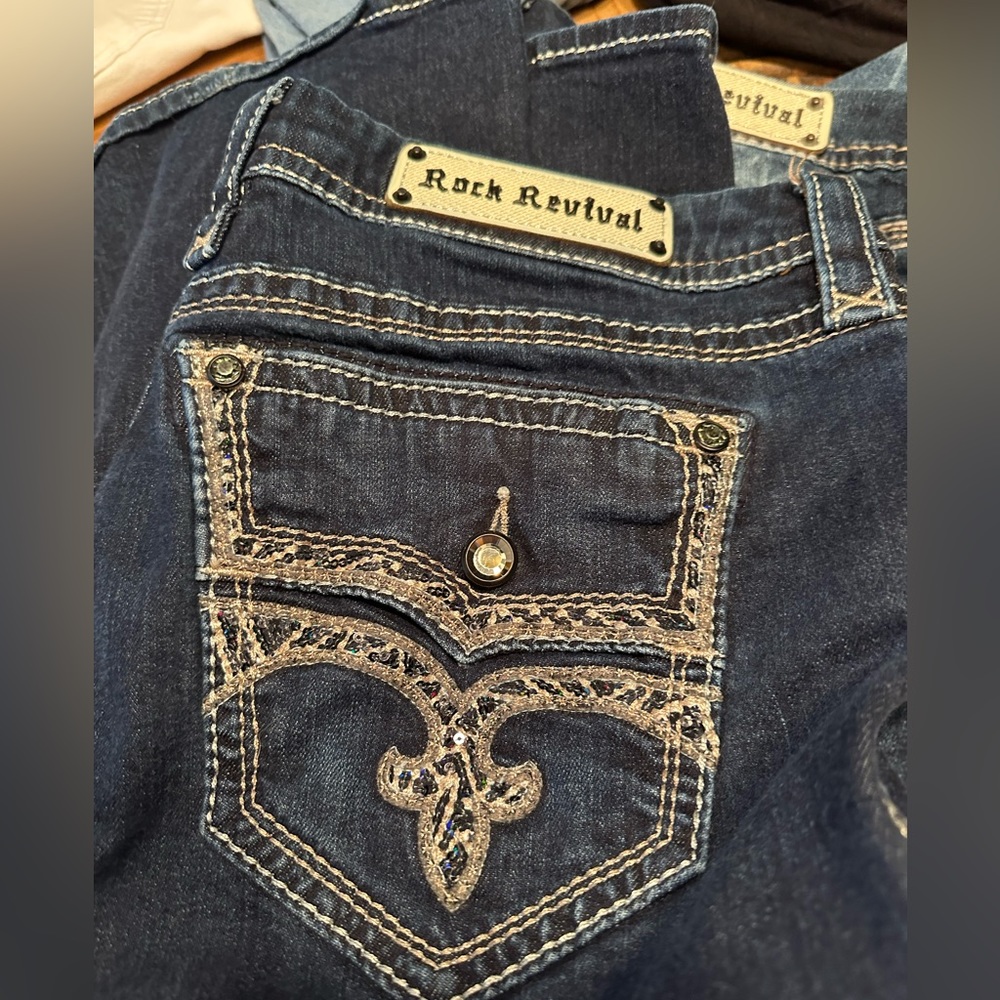 Like new rock revival jeans